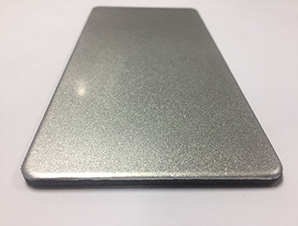 FR B1 silver anodized aluminum composite panel