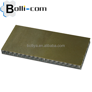 Brown copper color honeycomb panel sheet